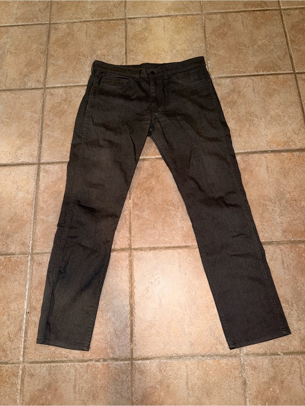 Men's Slim Straight Black Jeans